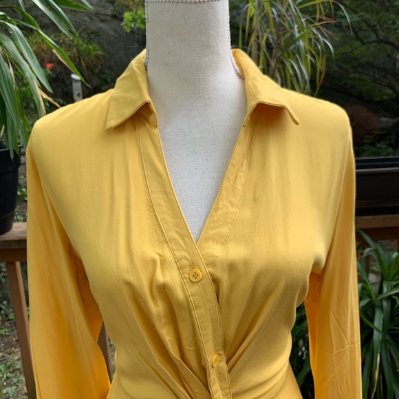 Very J Twisted Front Shirt Dress - Picture 4 of 8
